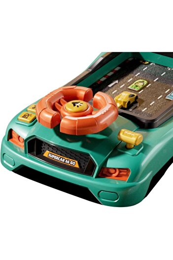 Generic Interactive Driving Simulation Toy Steering Wheel for Kids with Sound Effects