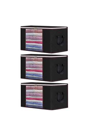 NEXTLY Set of 3 X Organizers for Clothes, Pillows, Quilts, Toys and Other Accessories, Bag