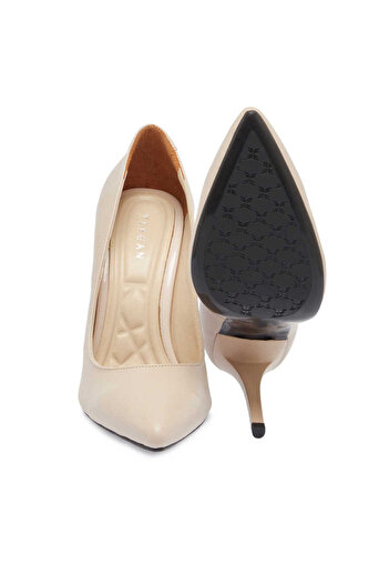 Tergan Bej Vegan Kadın Stiletto - K24ı1ay67462-r74