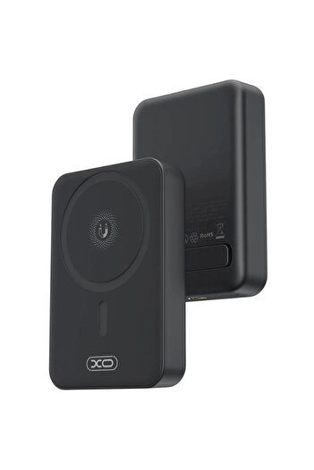 REDz Accessories Magnetic Wireless Battery, XO-PR231, 10,000mAh, PD20W Charging with Type-C Port, Black