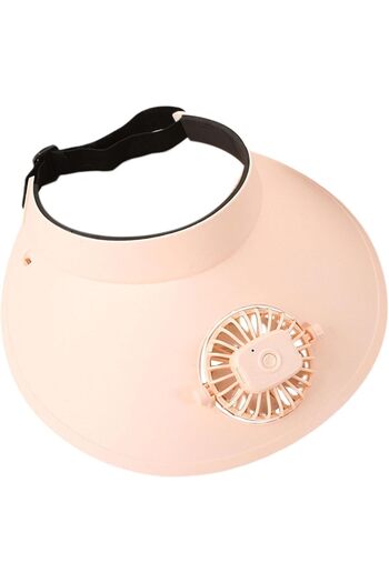 GENERAL kowaku Beach Hat with Fan Fishing Hat Empty Top Large Brim 3 Speeds Summer Sun Visor Cap Cooling Fan