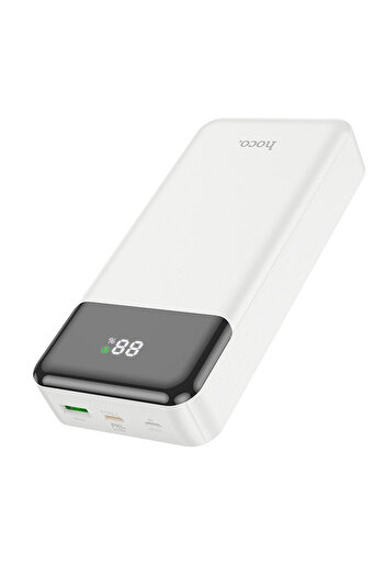 REDz Accessories External Battery 20,000 mAh, Fast Charging, PD QC 3.0, 3A, 20W, USB and Type-C, White