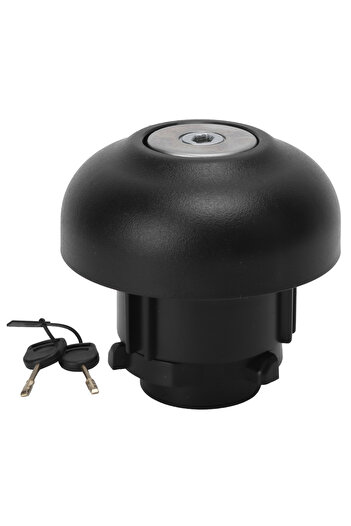 Choice black Car Fuel Filler Cover 1715043 ABS Locking Gas Tank Cap with 2-Key Replacement for FORD TRANSIT