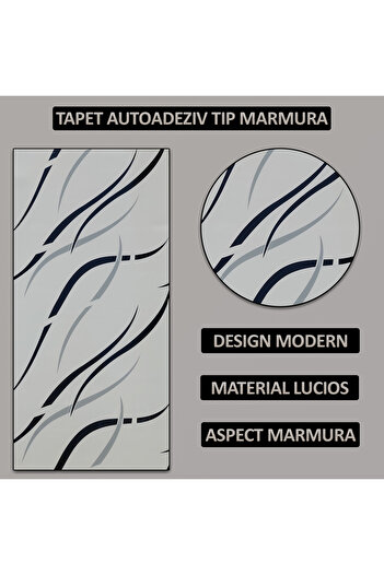 NEXTLY Set 10 X Tapet Autoadeziv Imitatie Marmura , Waterproof, Ajustabil, Adeziv Puternic, Usor