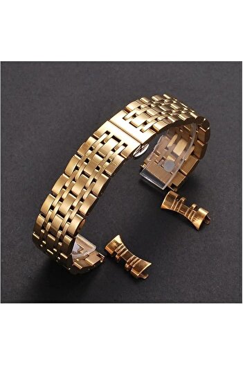 Forsining Stainless Steel Watch Band 20 mm Gold Color