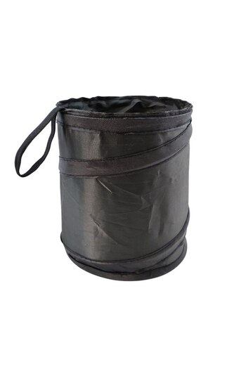 Choice Black Car Trash Can Portable Durable Foldable Hanging Car Storage Bucket Chair Back Oxford Cloth Sto