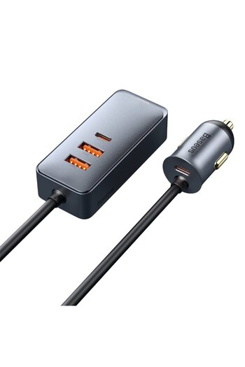 Baseus 2 USB 2 Type C 120W 4 Ports PD Car Charger Quick Charger QC 3.0 PD 3.0 For iPhone 14 13 12 Sa