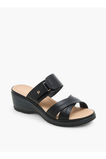 Flora Bella by Shoexpress Cross Strap Sandals with Wedge Heels