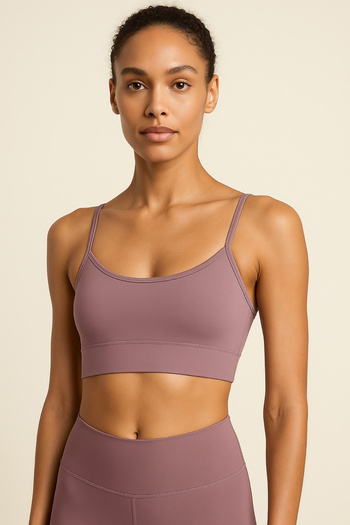HNX Thin Strap Recovery Sports Bustier |   Magenta
