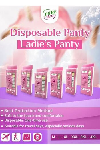 Pure Life Cosmetics PureLife Women's Cotton Panty – Seamless, Soft, Breathable Briefs for Daily & Period Comfort