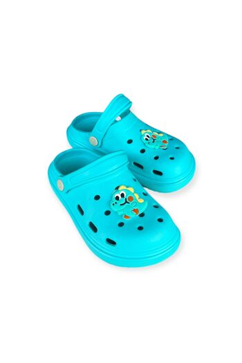 Twingo Children's Blue Light Sole Orthopedic Closed Front Plah Pool Daily Slippers Sandals