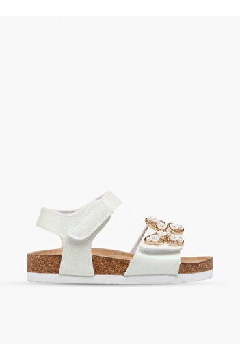 Flora Bella by Shoexpress Butterfly Accent Sandals with Hook and Loop Closure