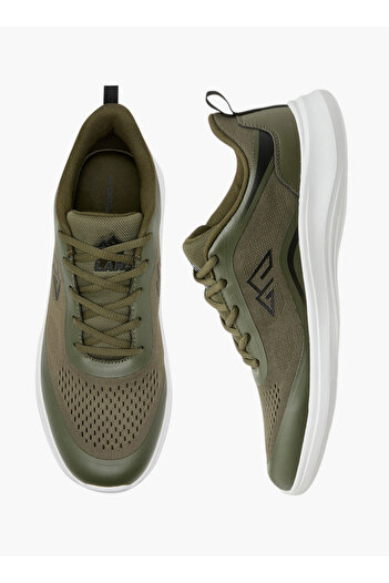Oaklan by Shoexpress Textured Sports Shoes with Lace-Up Closure