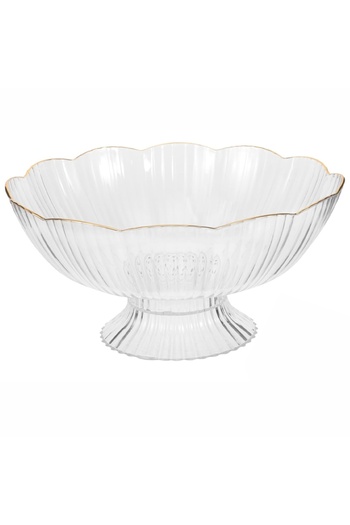 PUFO Bol elegant tip platou Pufo Luxury pentru fructe, cu picior pentru prăjituri, produse de patiserie, fructe, aperitive