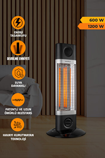 Veito CH1200 LT Karbon Kızılötesi Isıtıcı 1200 Watt - 2 Kademeli