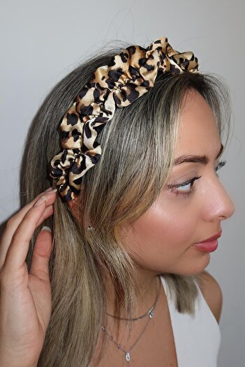 TAKIŞTIR Mixed Color Leopard Pattern Crown