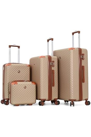 Titan Hard Trolley Bag Set 3 Pieces Makeup-10/056/3tr Bc-champ (4 PIECE SET)