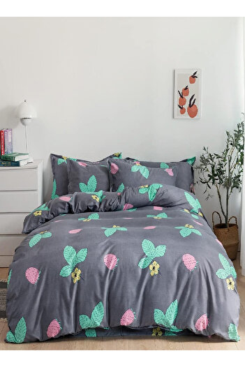 RISHAHOME 6-Piece Double Duvet Set – Microfibre, 1 Duvet, 1 Sheet, 4 Pillowcases – Seher