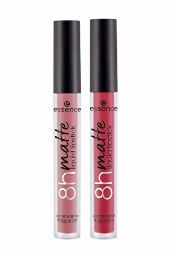 Essence MAT LİKİT RUJ 2'Lİ SET (ROSY NUDE&CLASSİC RED)