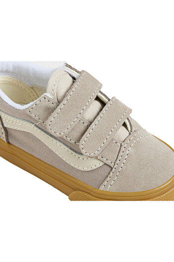 Vans Old Skool V Bebek Günlük Ayakkabı VN000CPZ0CS1 Gri