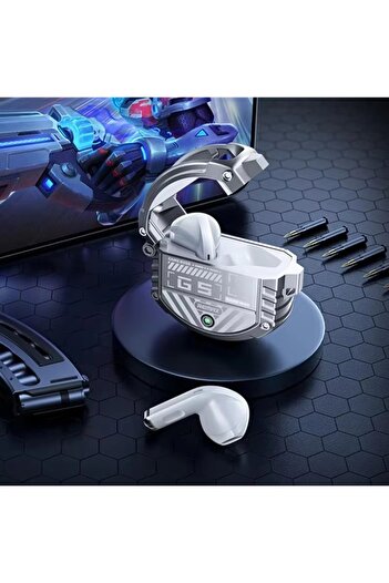 REDz Accessories Căști Bluetooth REMAX G5 Thunder, autonomie baterie 20 de ore, reducere zgomot, argintii