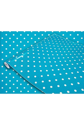 d-c-fix 276-0628 Turquoise Polka Dot Decorative Adhesive Foil (45 cm X 2 Mt)