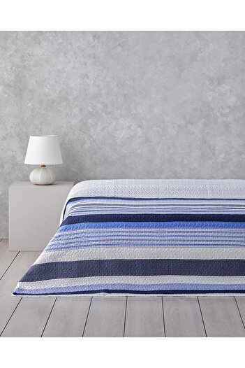 English Home Modern Fusion King Size Çok Amaçlı Örtü 240x220 cm Mavi