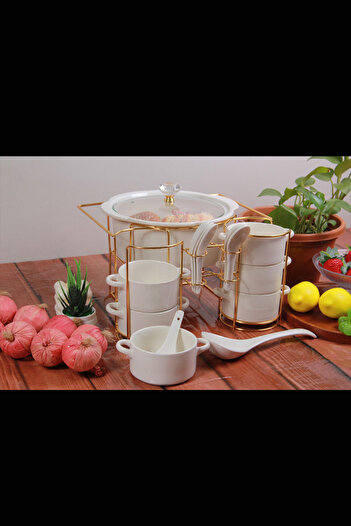 Generic Soup pot set with serving bowls