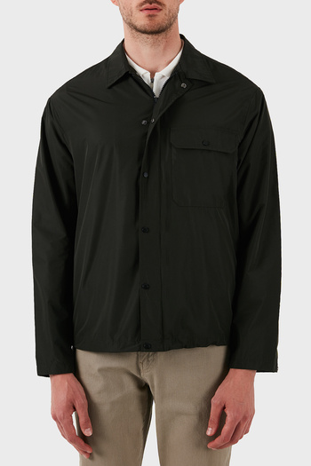 Armani Exchange Regular Fit Snap Button Pocket Shirt Jacket Men's Shirt Jacket Xm 000209   Af12012 Ub
