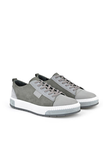 Ziya , Men's Genuine Leather Shoes 1511040Zy2321 Gray