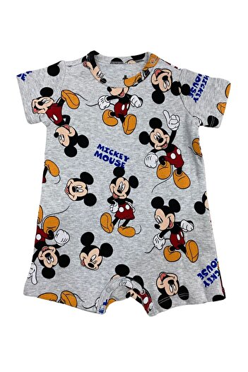 PEAR BABY Mickey Detailed Baby & Kids Snap Romper