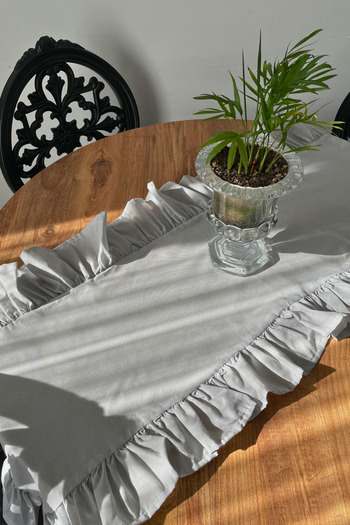 KAMİZ Frilly Gray Runner 40x150 Longer, More Stylish!