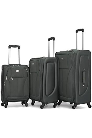 Giordano 3-piece Travel Bag Set L 28-m 24-s 20 Charcoal 25/913/3tr Gray,