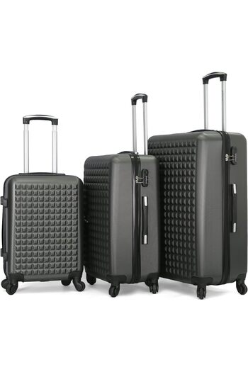 Giordano 3-Piece Spinner Luggage Set, Gray, Polycarbonate (PC)