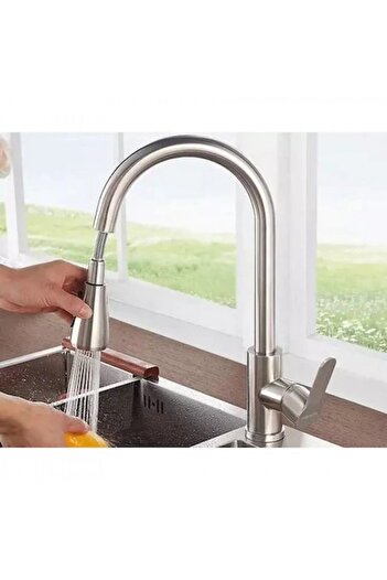 Smack Baterie Bucatarie Extractabila Inox Smack 1701