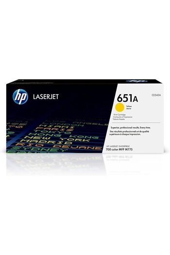 HP 651A Yellow Original Laserjet Toner Cartridge - CE342A