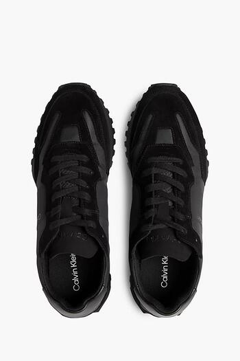 Calvin Klein Erkek Marka Logolu Rahat Taban Bağıcıklı Siyah Sneaker HM0HM00497-00U