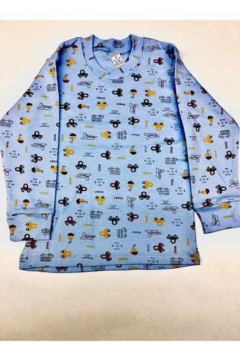 JUNİOR TİAMO Pajama Sets for Boys - 100% Cotton, Soft and Comfortable Fabric, Long Sleeves