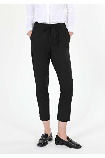 Colin's Regular Fit Düşük Bel Düz Paça Kadın Siyah Pantolon