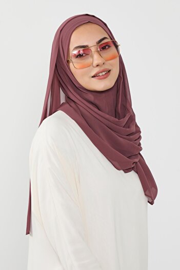Aisha's Design شال شيفون عملي، PS-49، وردي باهت