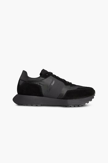 Calvin Klein Erkek Marka Logolu Rahat Taban Bağıcıklı Siyah Sneaker HM0HM00497-00U