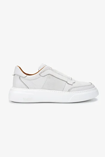 Valmenti Men's Genuine Leather White Sneakers & Sports Shoes