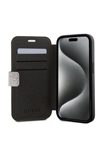 Guess Case for iPhone 15 Pro Max, Book, - Pink