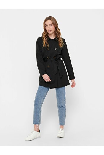 ONLY Women's BlackTrench Coat