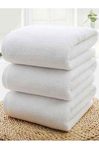 Gentelle Seren Luxury Hotel Hand Towel – 100% Cotton, 650 Gsm – Ultra-soft & Absorbent – White, 50x80 Cm