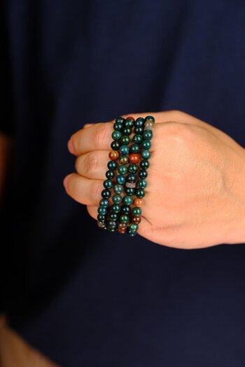 dergah tesbih 99 Blood Stone Bracelet Prayer Rosary (Necklace - Bracelet - Rosary)