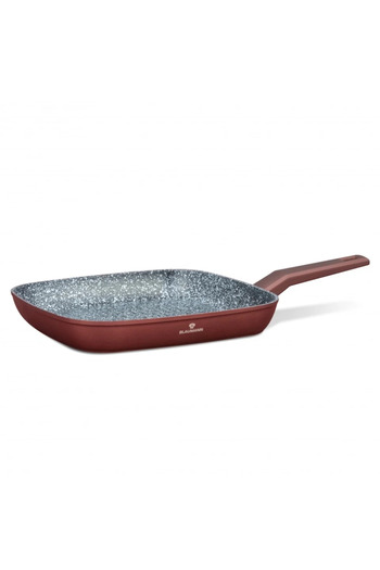 Blaumann Grill pan with cast aluminum lid, size 28x4 cm, ceramic marble coating, 3 layers