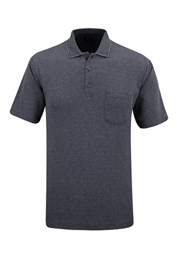 Çizgi Triko Men's Polo Neck Classic Fit T-Shirt with Pocket - 5116