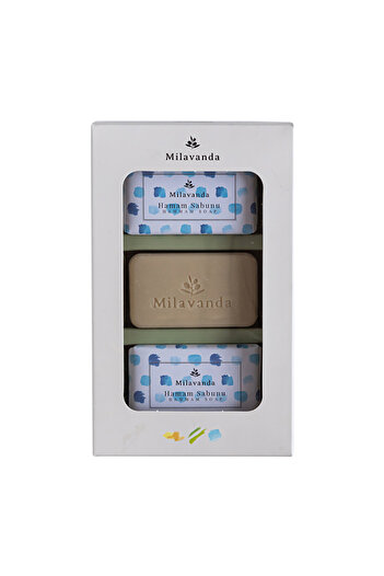 Milavanda 3-Piece Soap Set for Bath Solid