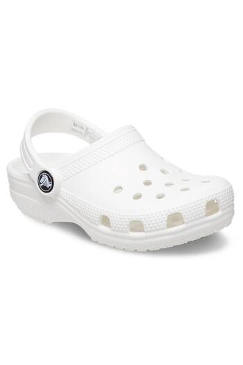 Crocs Papuci albi pentru copii Classic Clog